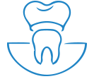 Протезирование зубов искусственными  коронками